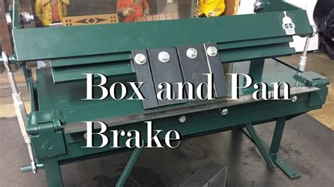 how to use a sheet metal brake|sheet metal box pan brake.